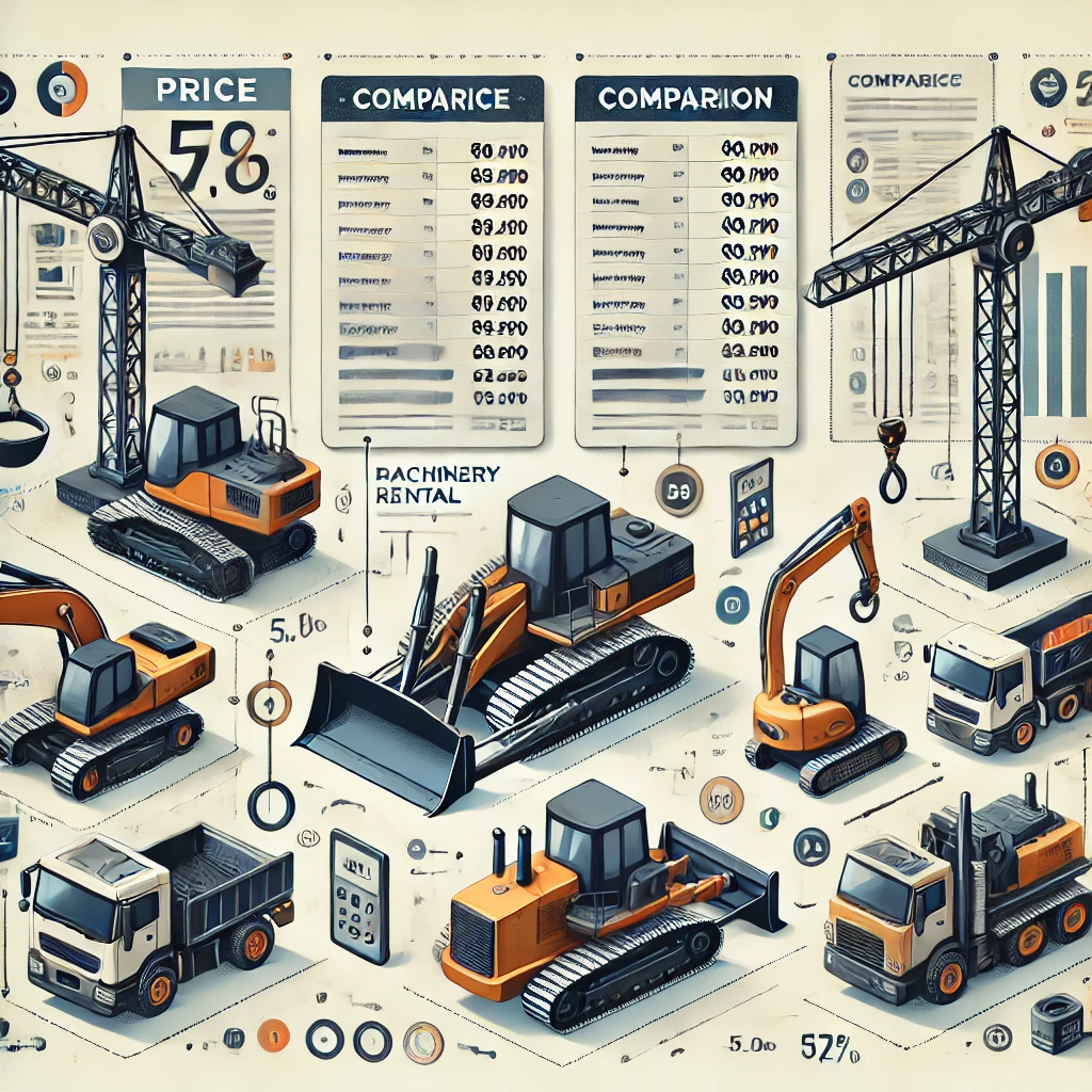 เปรียบเทียบราคาเช่าเครื่องจักร